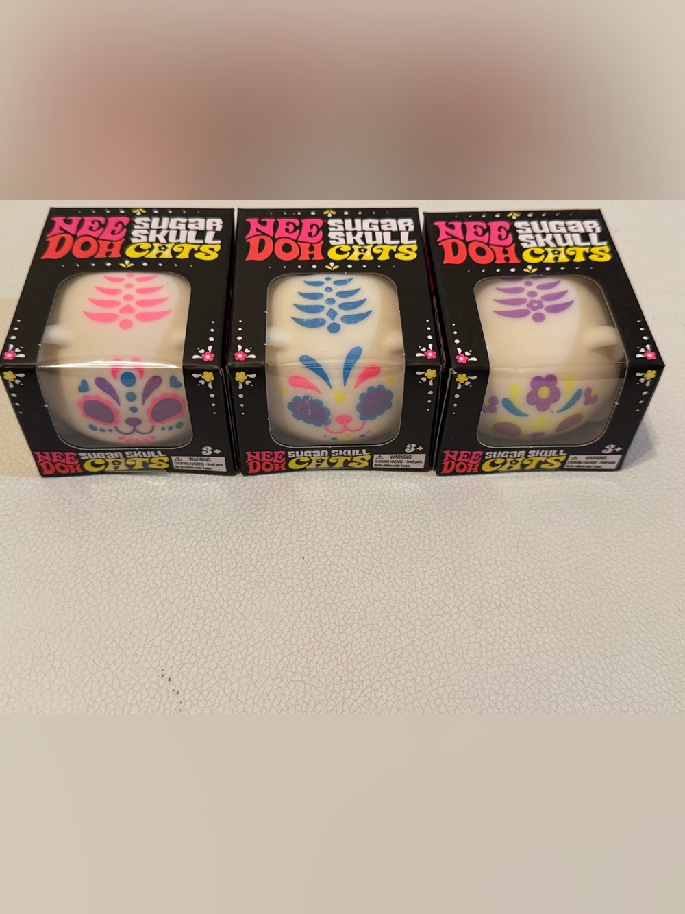 Glow in the Dark 3 NEEDOH SUGAR SKULL COOL CATS